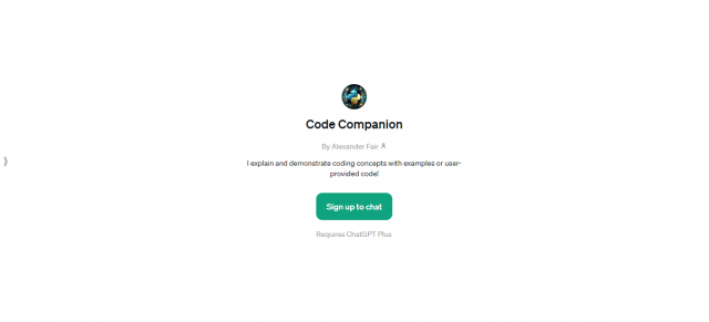 Code Companion ChatGPT Plus