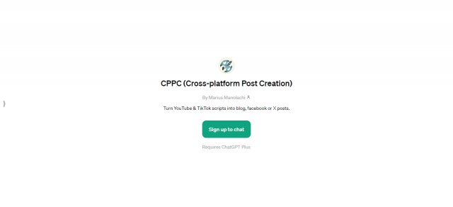 CPPC (Cross-platform Post Creation)