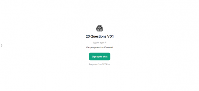 23 Questions V0.1