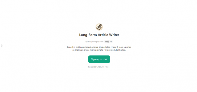 Long-Form Article Writer