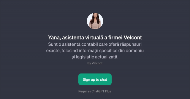 Yana, the Virtual Assistant of Velcont