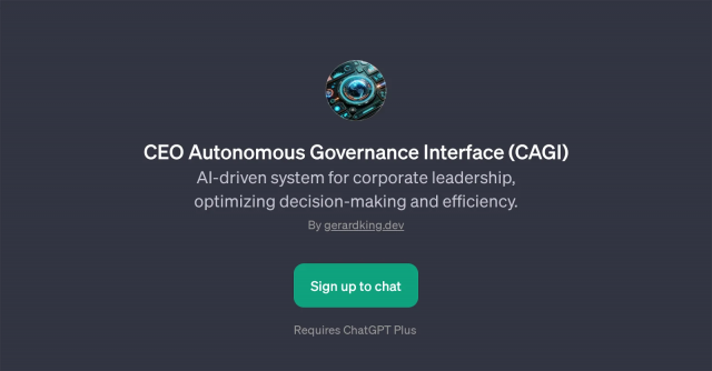 CEO Autonomous Governance Interface (CAGI)