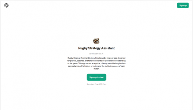 Rugby Strategy Assistant