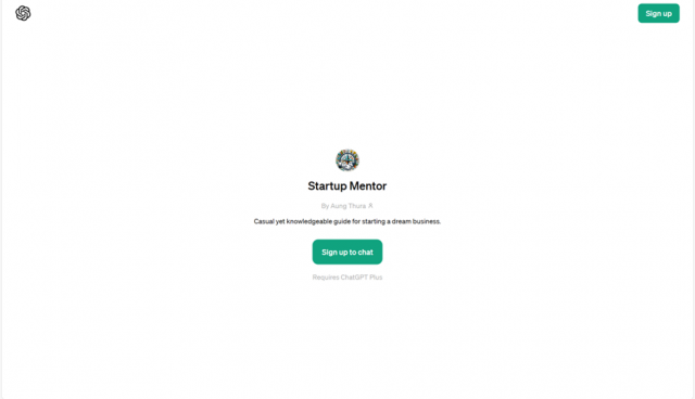 Startup Mentor GPT