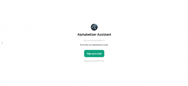 Alphabetizer Assistant