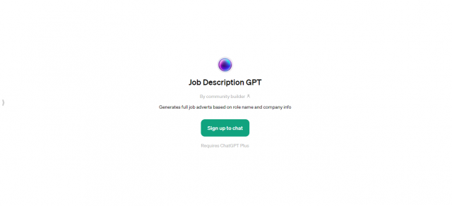 Job Description GPT