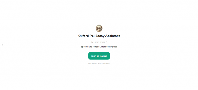 Oxford PoliEssay Assistant