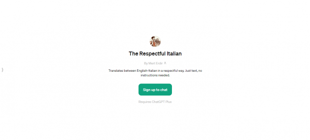 The Respectful Italian