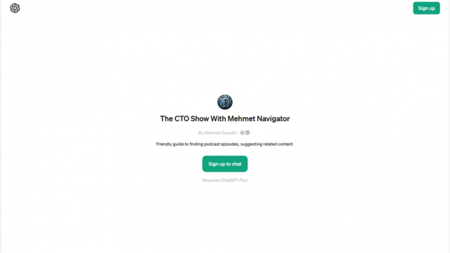 The CTO Show With Mehmet Navigator