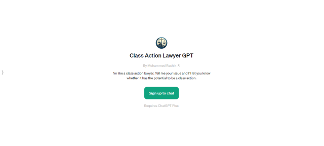 Class Action Lawyer GPT