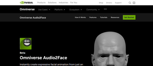 Omniverse Audio2Face