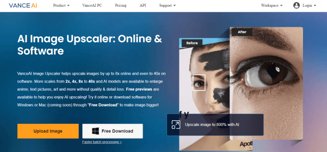 VanceAI Image Upscaler