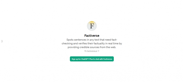 Factiverse ChatGPT Plus