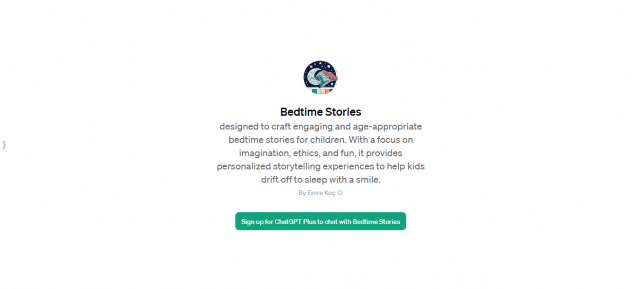 Bedtime Stories ChatGPT Plus