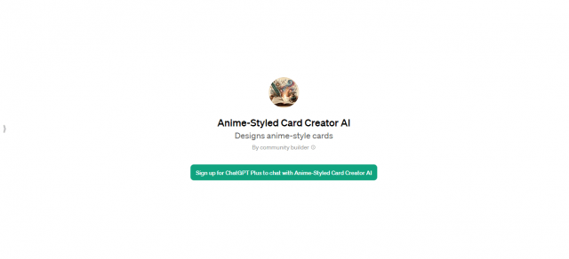 Anime-Styled Card Creator AI