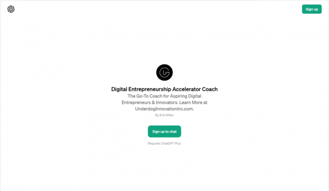 Digital Entrepreneurship Accelerator Coach