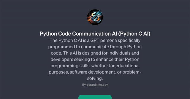 Python Code Communication AI (Python C AI)