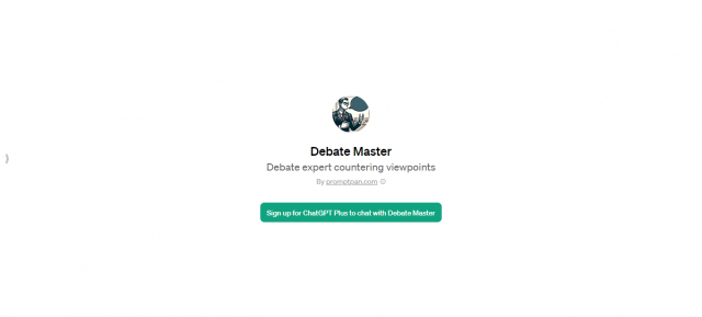 Debate Master ChatGPT Plus