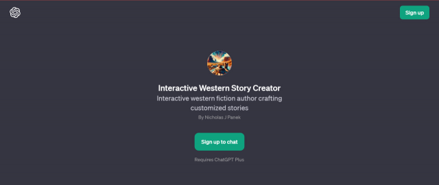 Interactive Western Story Creator