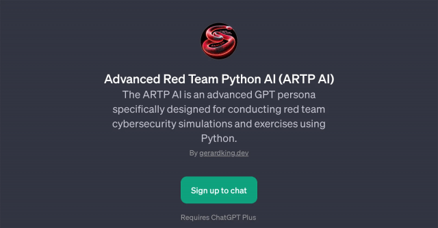 Advanced Red Team Python AI (ARTP AI)