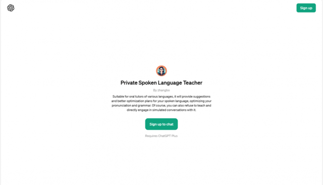 Private Spoken Language Teacher