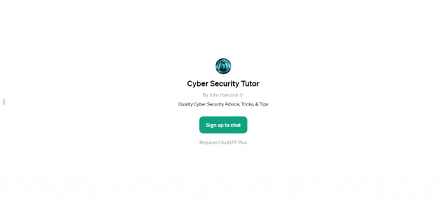 Cyber Security Tutor