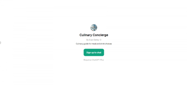 Culinary Concierge