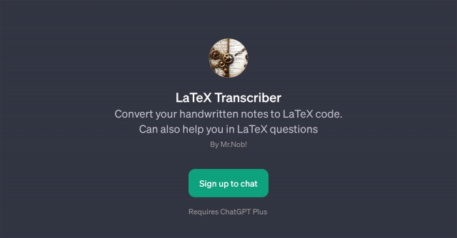 LaTeX Transcriber