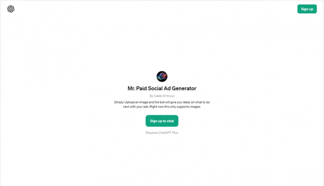 Mr. Paid Social Ad Generator