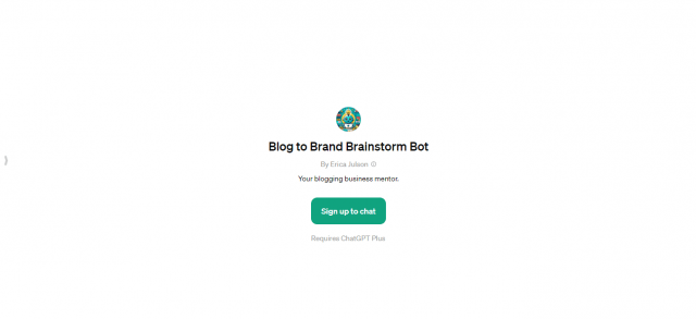 Blog to Brand Brainstorm Bot