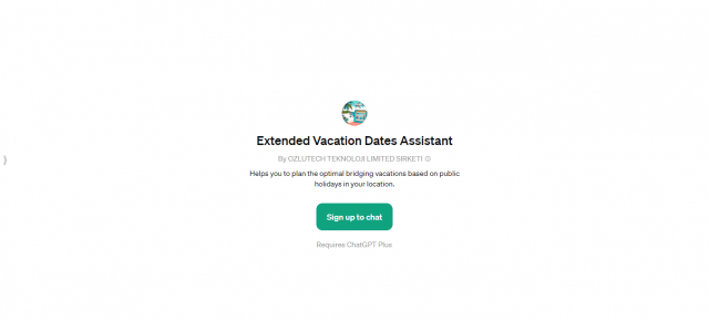 Extended Vacation Dates Assistant