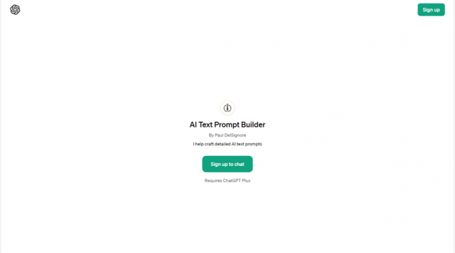 AI Text Prompt Builder