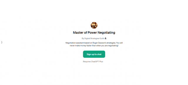 Master of Power Negotiating