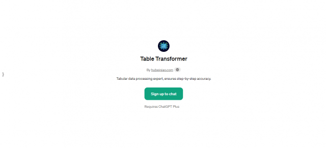 Table Transformer