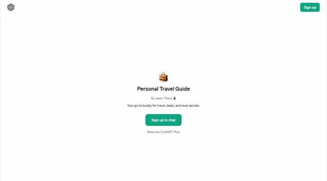 Personal Travel Guide