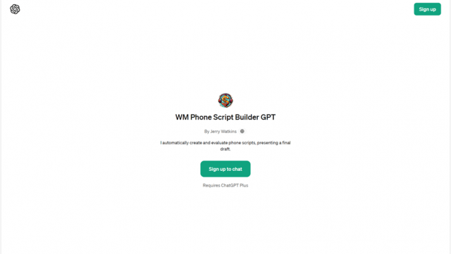 Phone Script Builder GPT